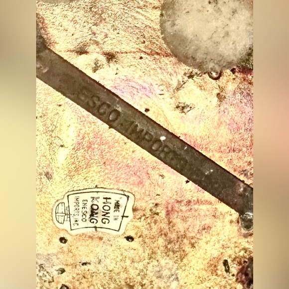 ENESCO 5" ✅⬇️Copper/Brass SCULPTURE Well Pump 1974 Japan Signed Home Decor - Picture 8 of 9